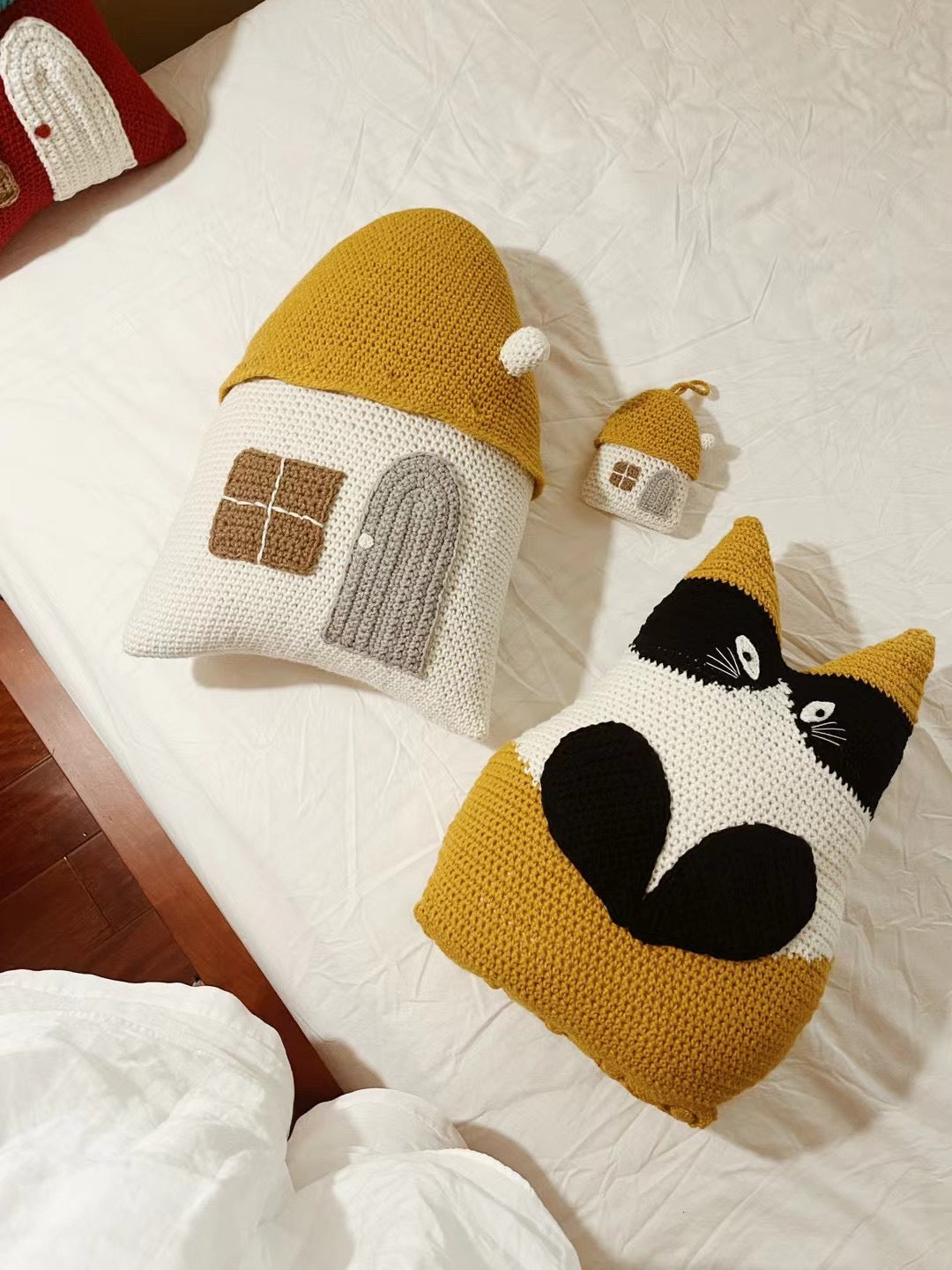 Calico cat pillow
