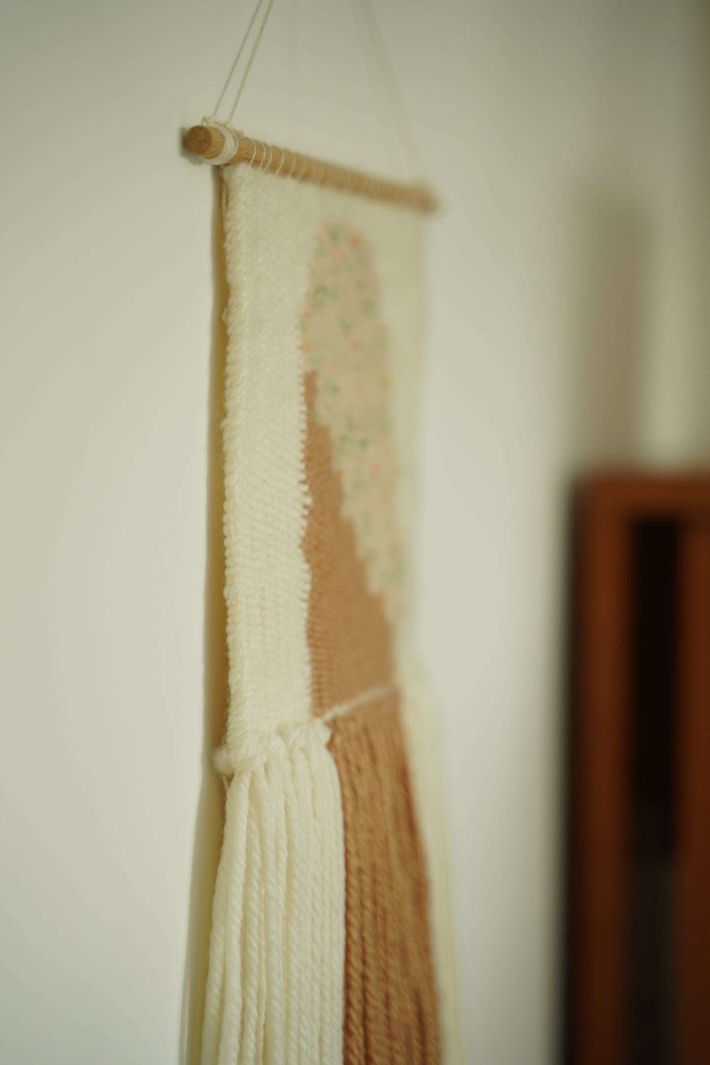 Yellow Brown Tassel Wall Hanging