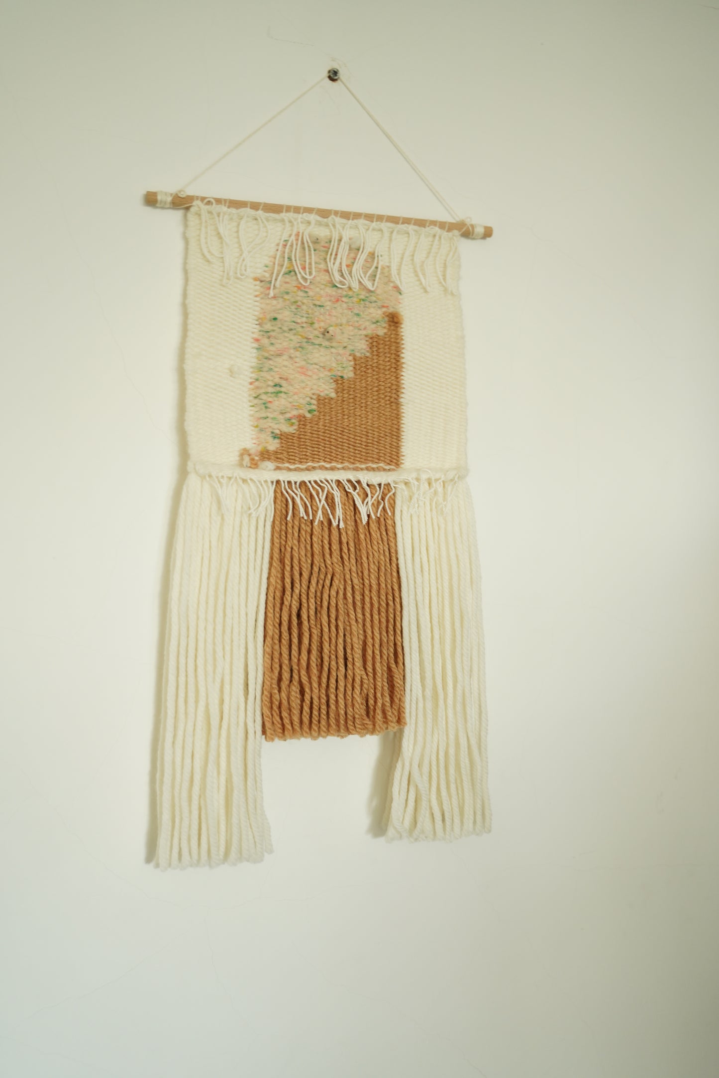 Yellow Brown Tassel Wall Hanging